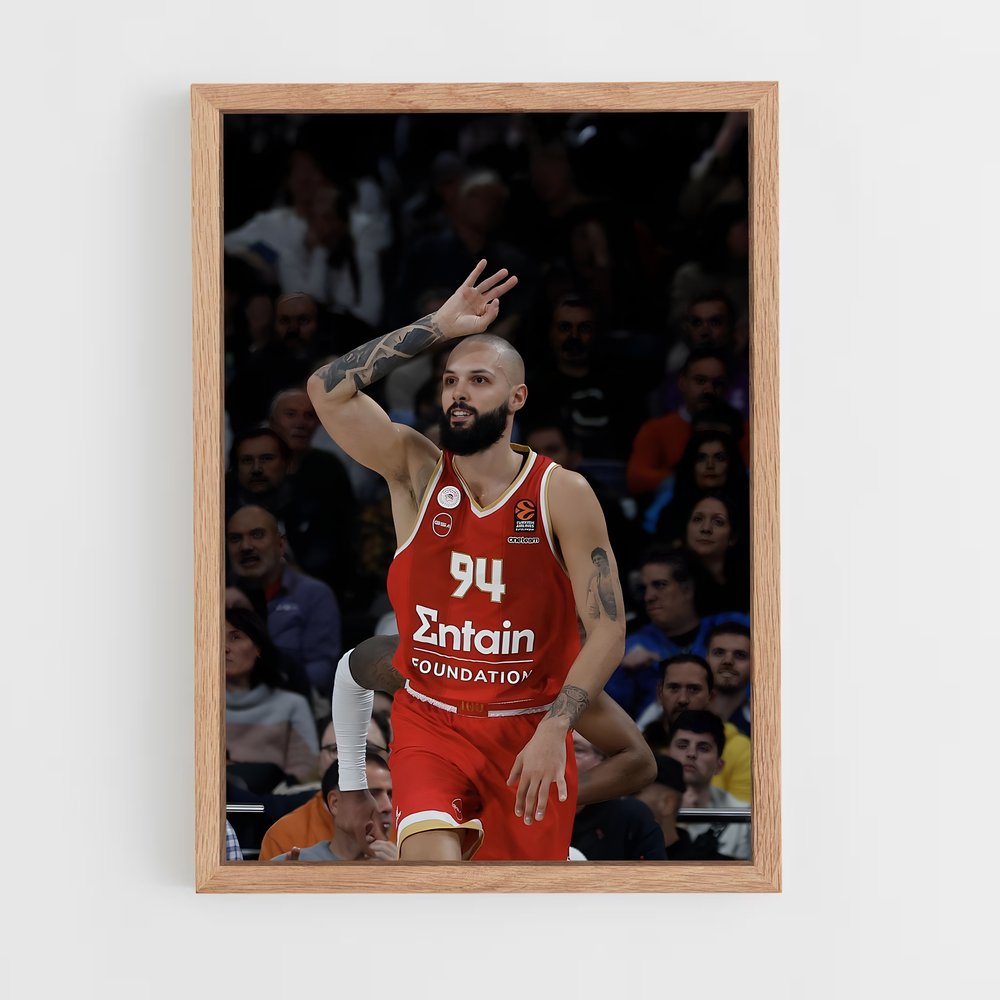 Poster Evan fournier lancer – affiche Basketball (vue 4)